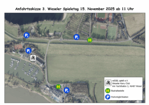 wESEL spielt Anfahrtsskizze Spieletag 2025