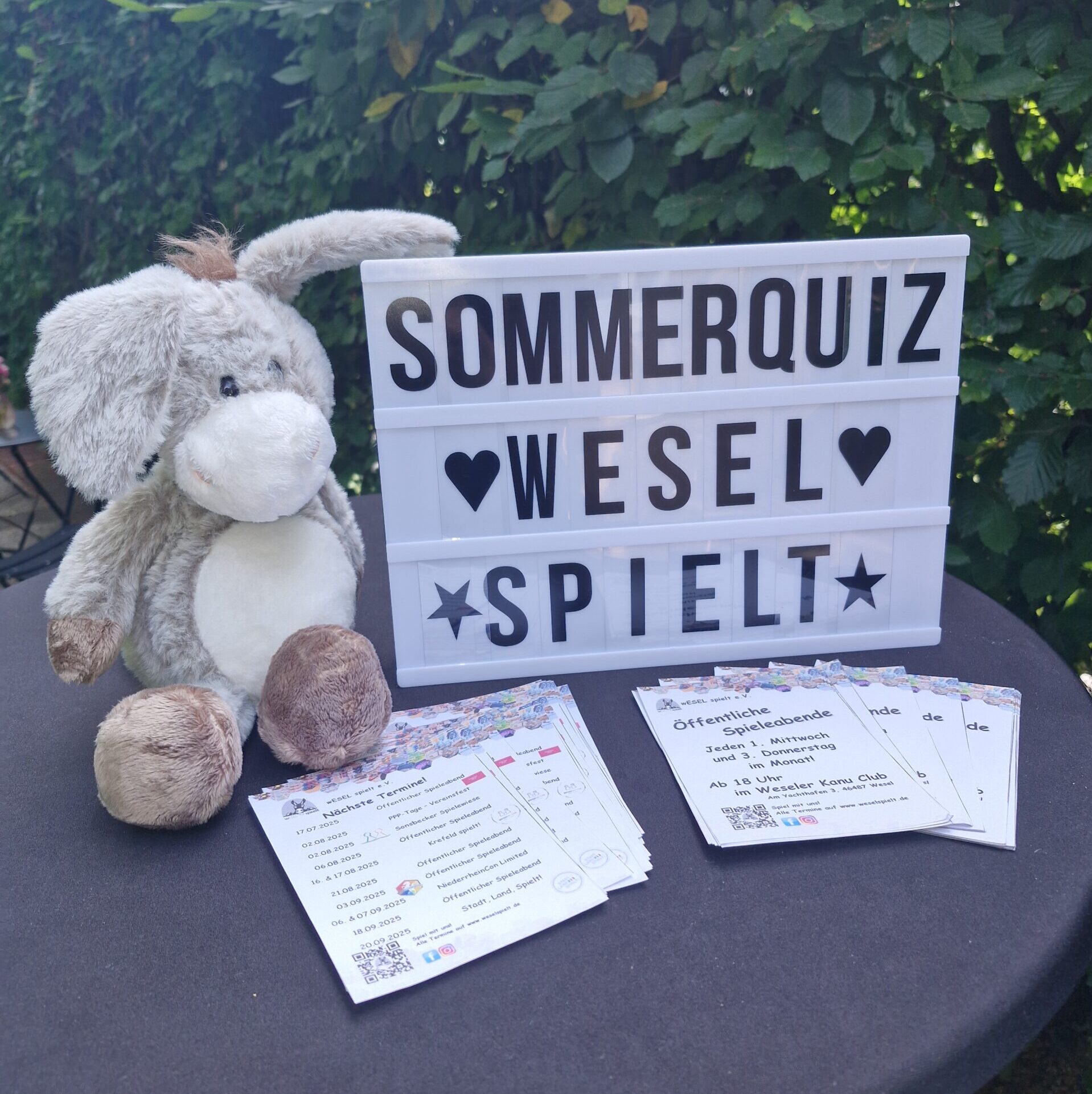 weselspielt Sommerquiz Biergarten Sonne Raten