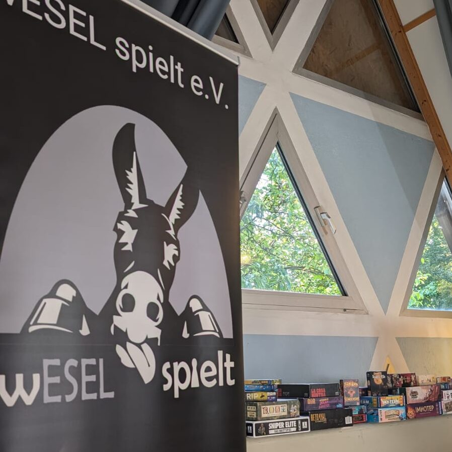wESEL spielt e.V. bei der NRC Limited 2025 - Zelt und Spieleauswahl