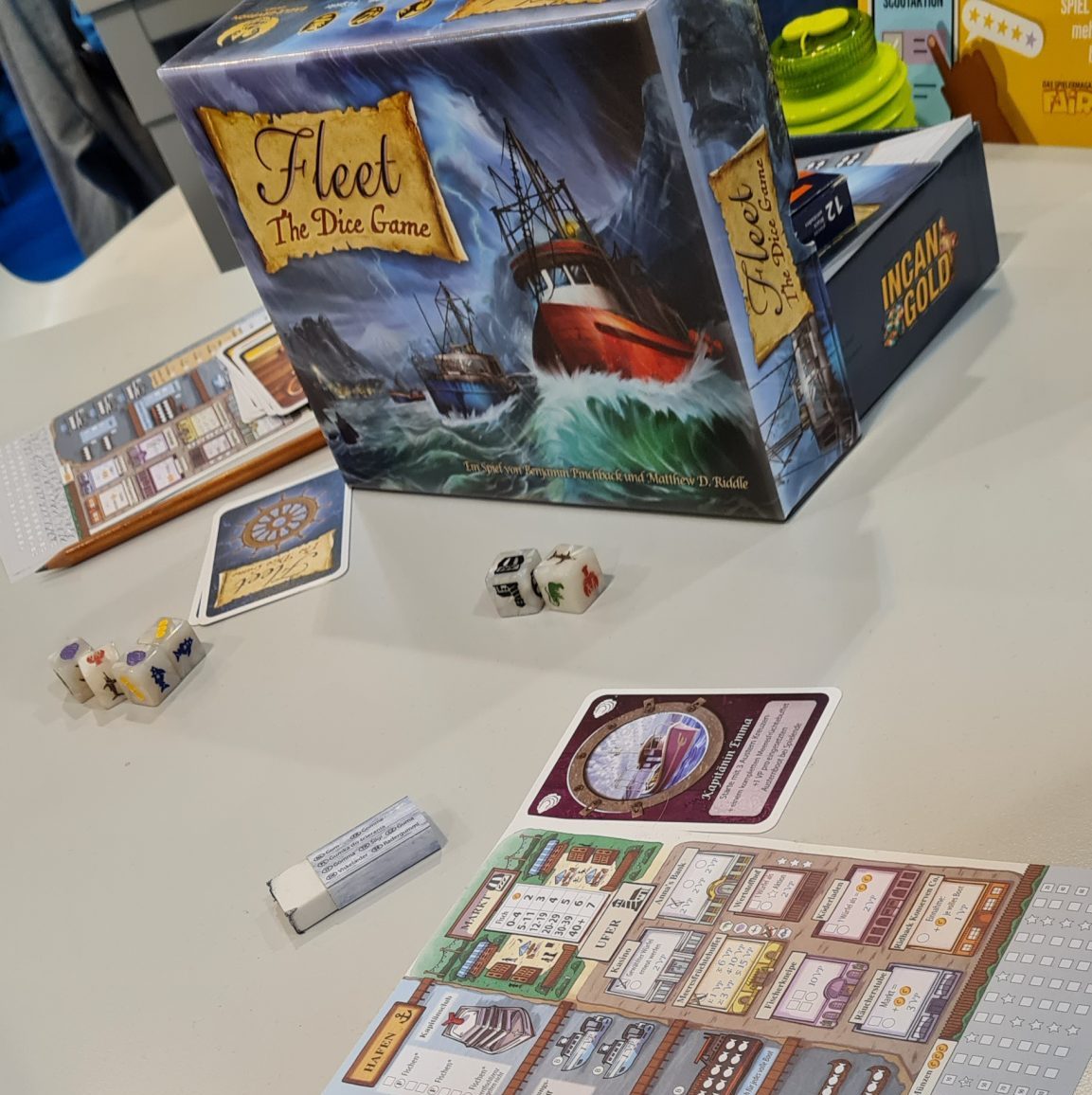 wESEL spielt auf der SPIEL ESSEN 2022 - Fleet the Dice Game