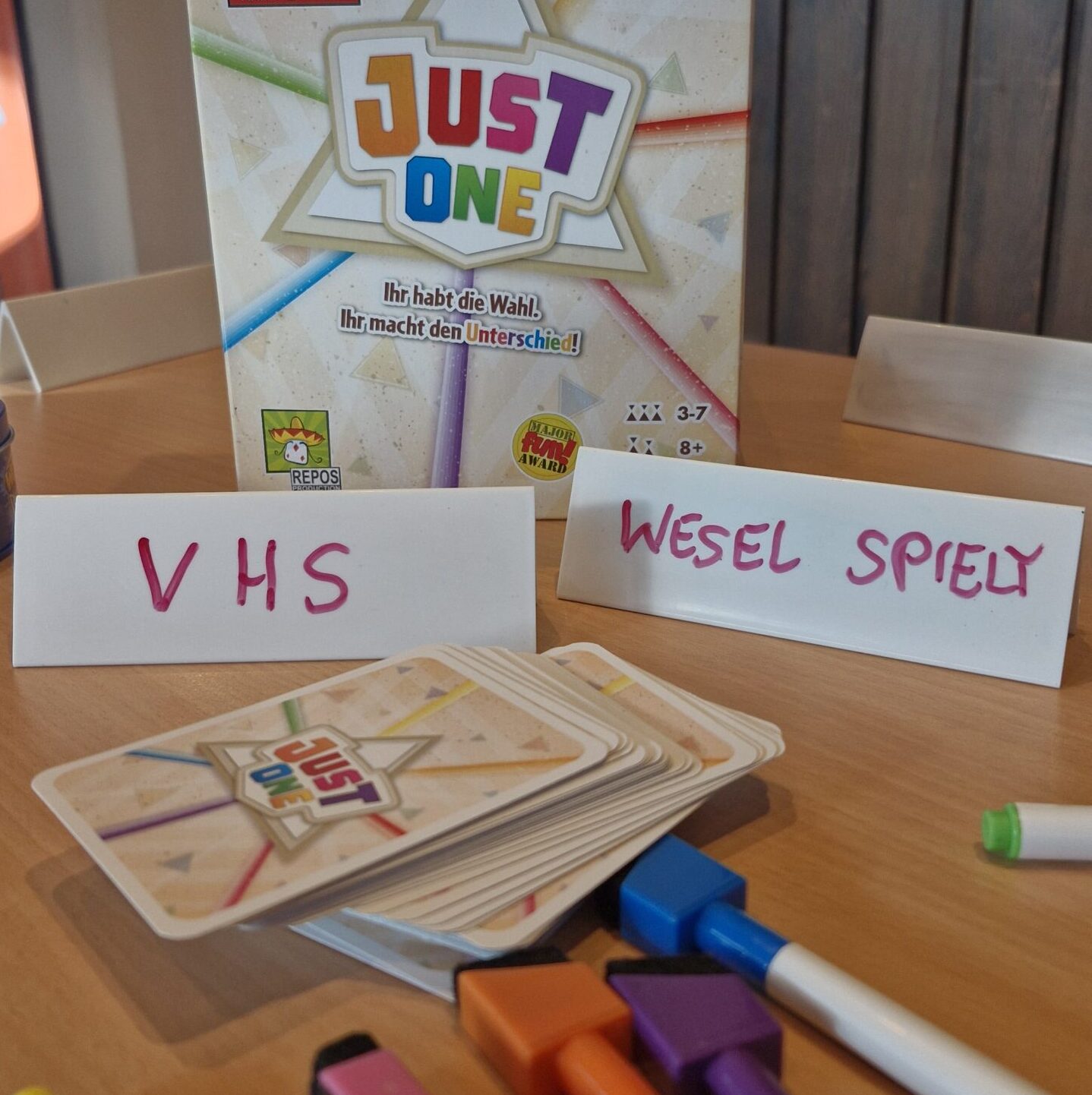 vhs Schulung von wESEL spielt Januar 2026 - Just One