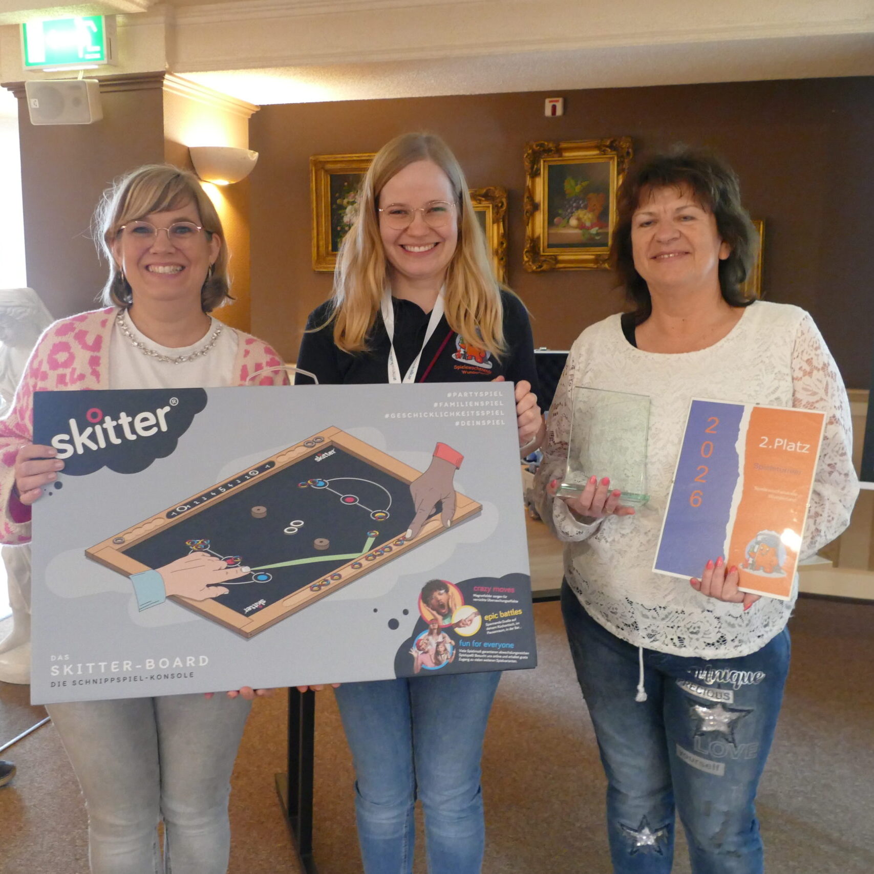 wESEL spielt beim Spielewochenende Wunderland 2026 - Siegerehrung Platz 2