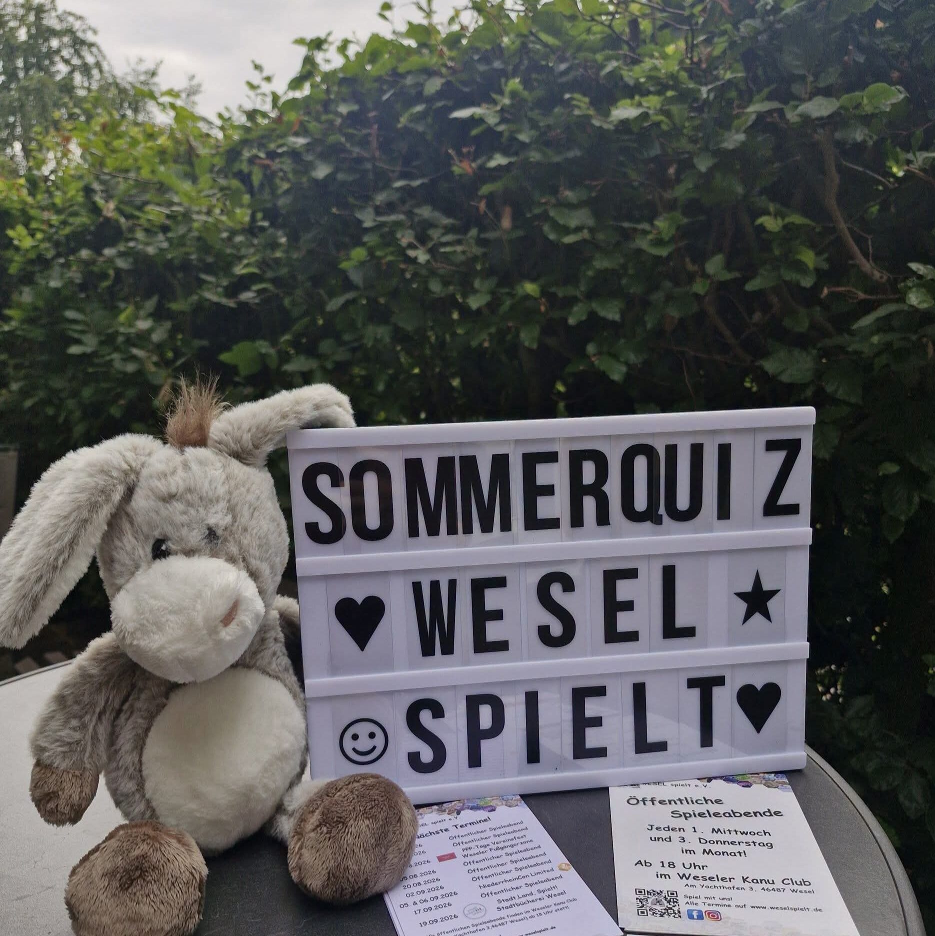 Sommerquiz 2026 wESEL spielt e.V. Biergarten